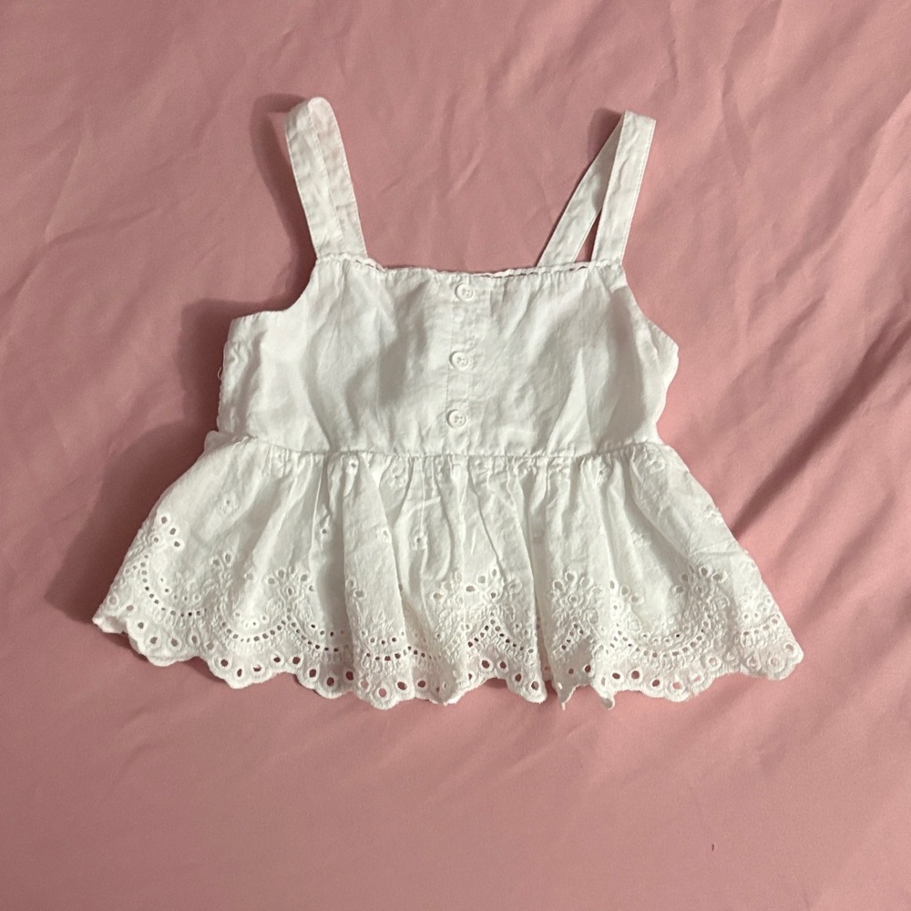 Cotton On White Eyelet Kids Blouse